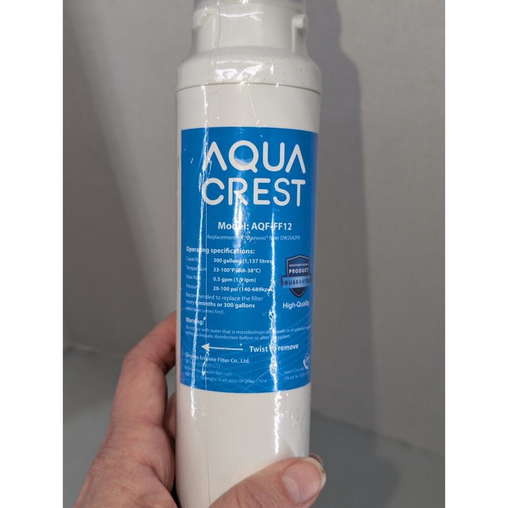 Genuine AQUA CREST Inline Water Filter Only AQF-FF12